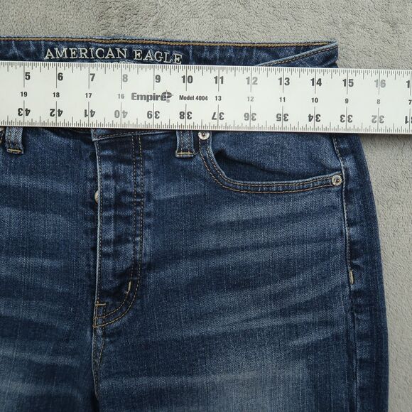 American Eagle Jeans Women's Size 10R Blue Vintage High-Rise Denim 26" Inseam - Picture 3 of 16